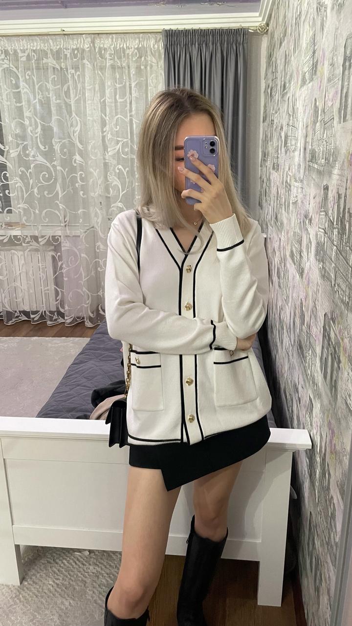 Белый кардиган Lichi