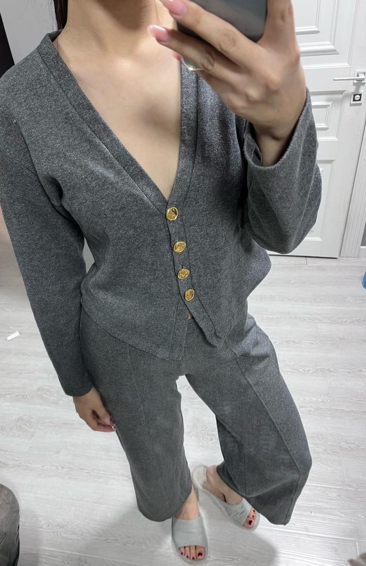 Zara Трикотажный костюм с кардиганом