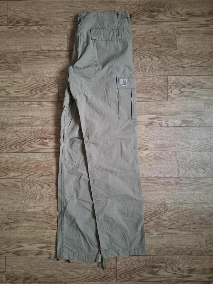 Бежевые брюки карго Carhartt WIP Aviation Pant