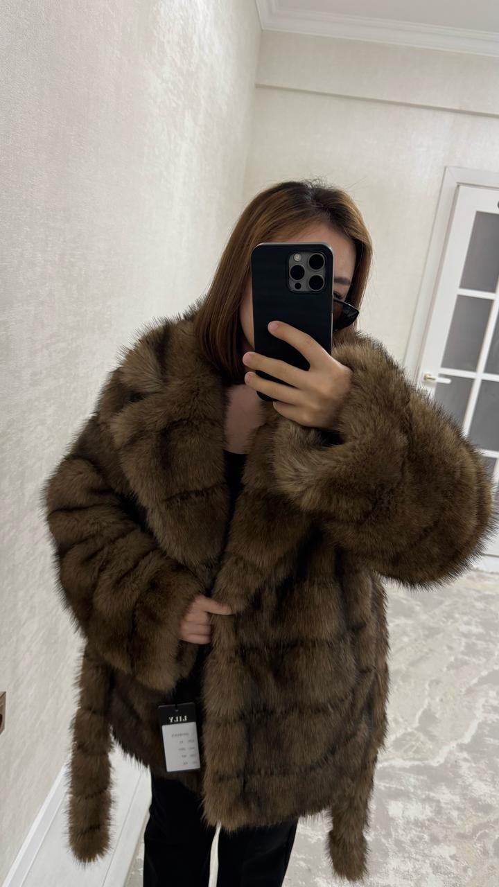 Lily Шуба с поясом