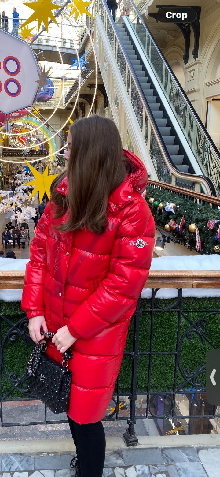 Женский пуховик valentino&moncler