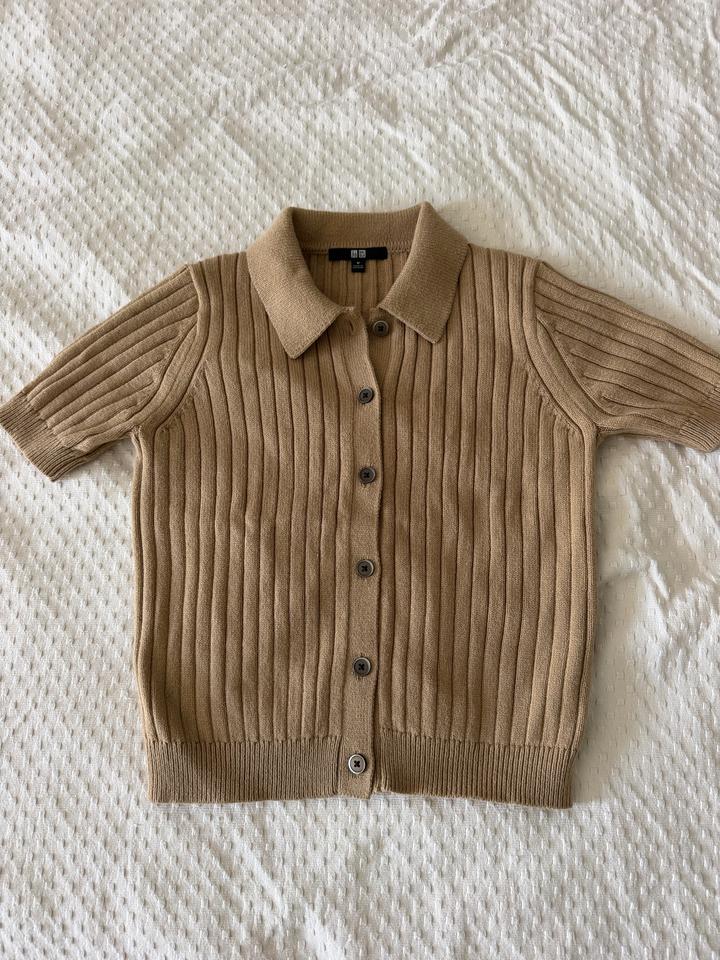 Кардиган Uniqlo в рубчик