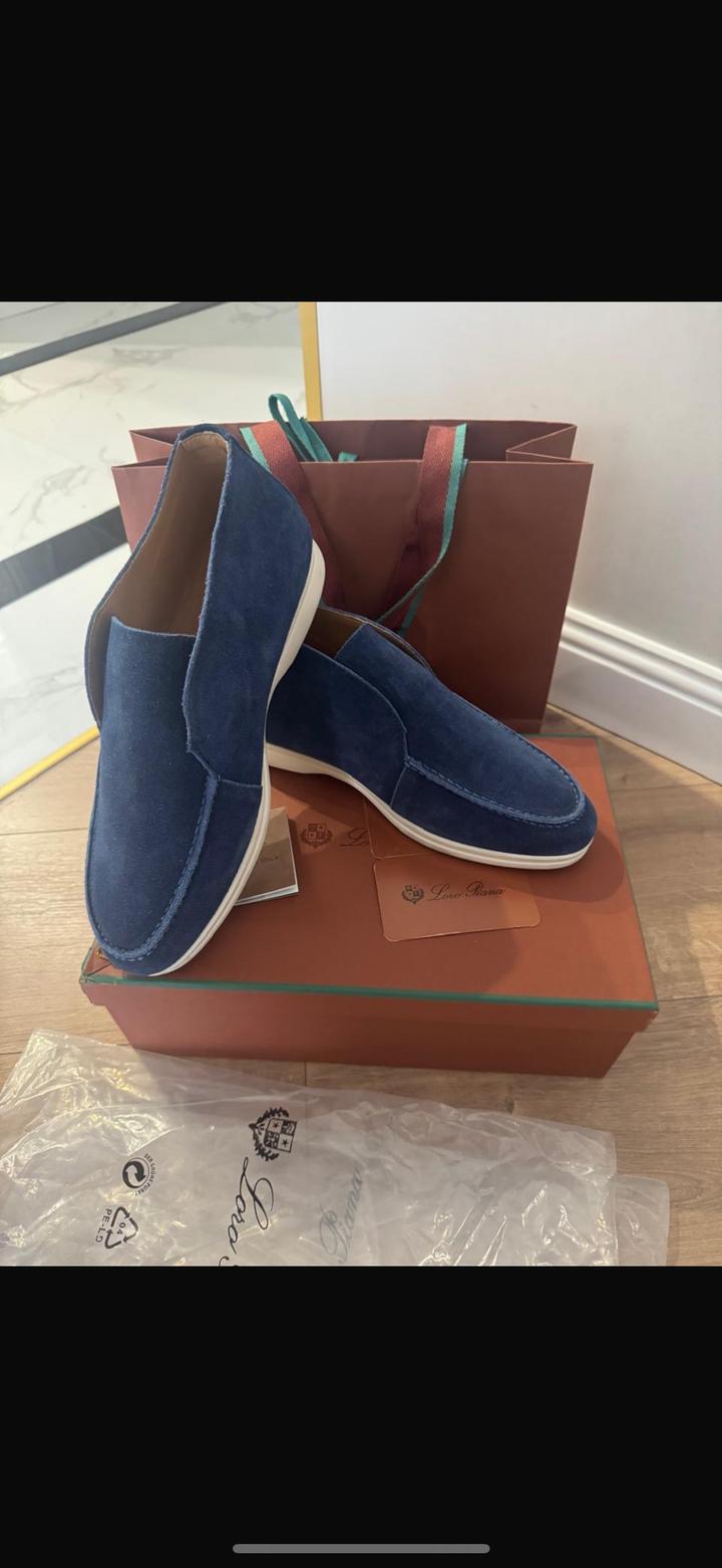 Мужские замшевые лоферы Loro Piana