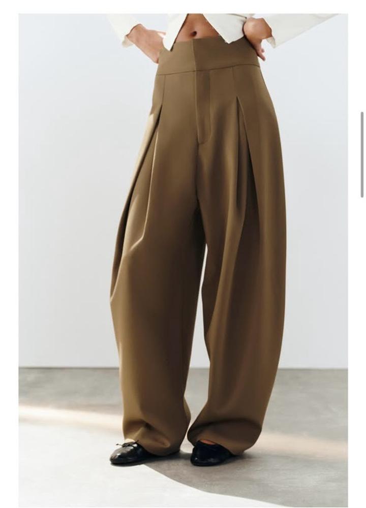 Zara Широкие брюки со складками