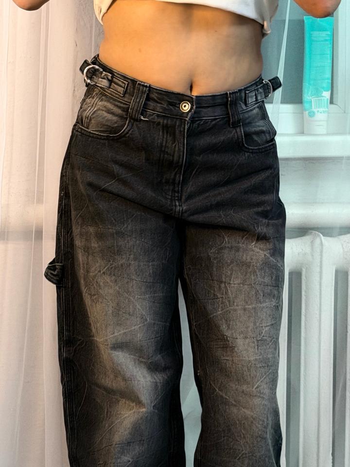 Bershka Широкие джинсы варенки
