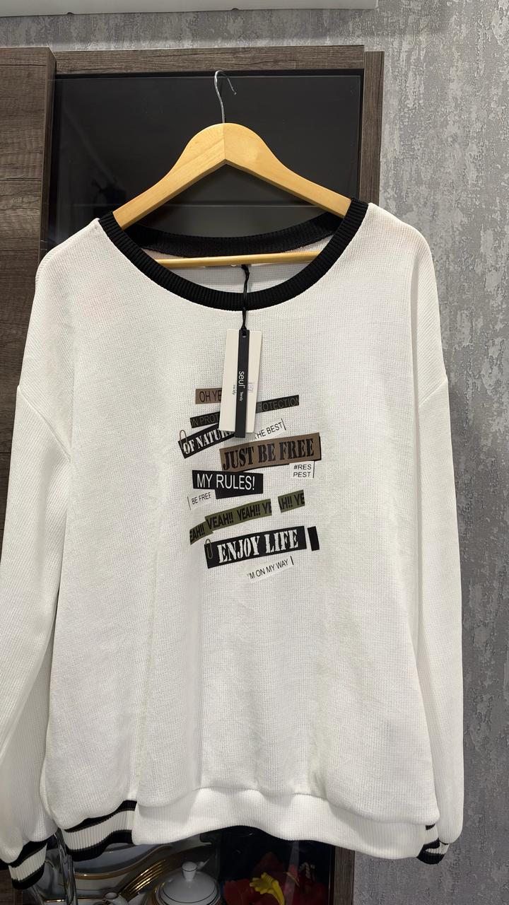 Seul trendy Новый Турецкий Белый Джемпер от Seul