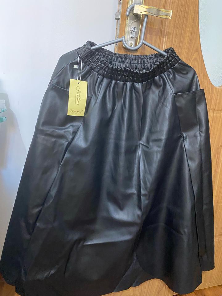 юбка из экокожи