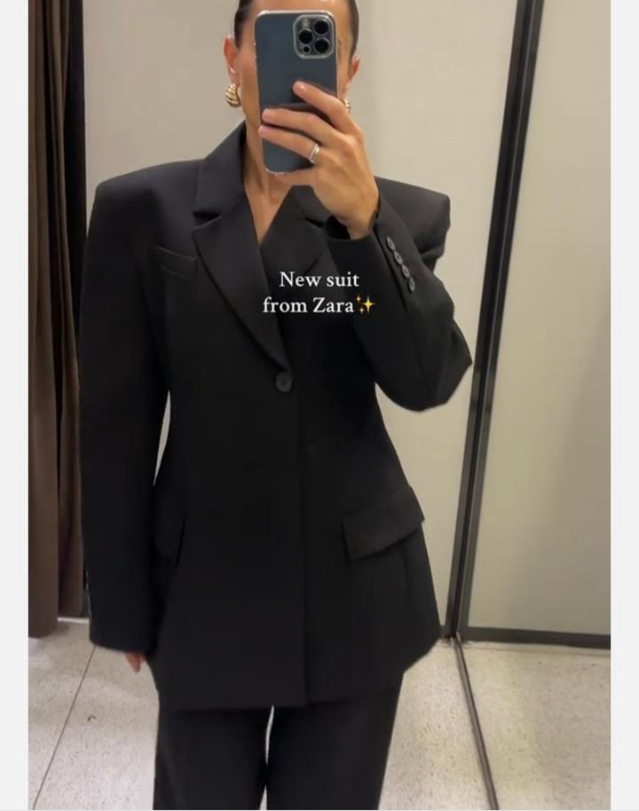 приталенный женский блейзер ZARA из премиальной линейки ZW, новый