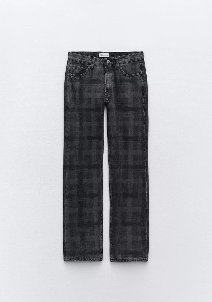 Джинсы ZARA в клетку