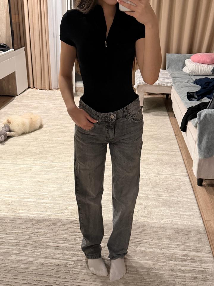 Pull & Bear Джинсы серые