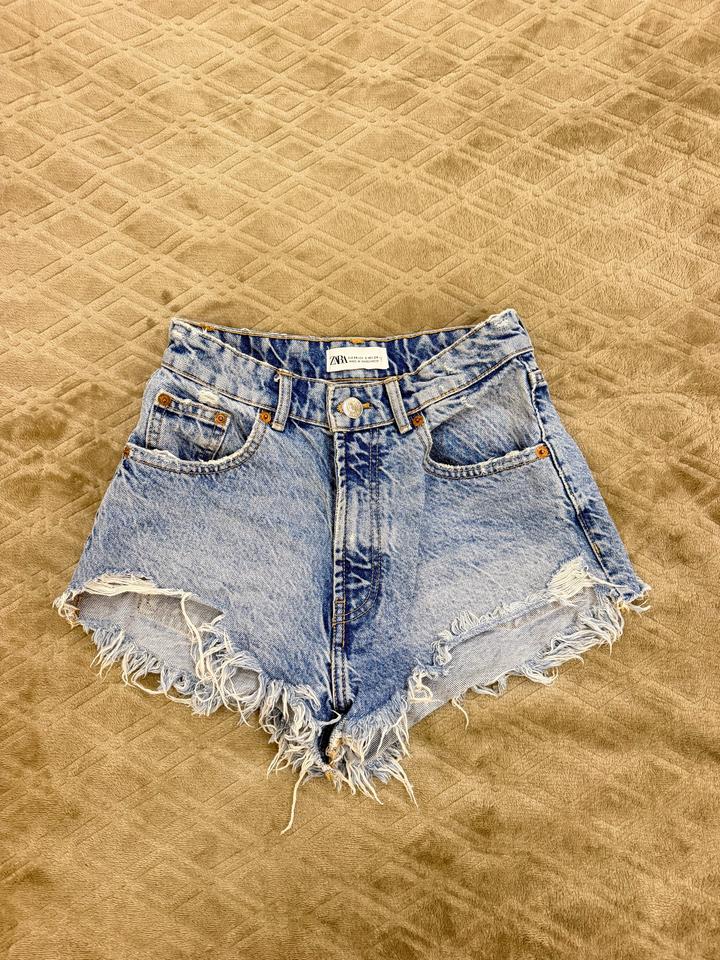 Джинсовые шорты ZARA