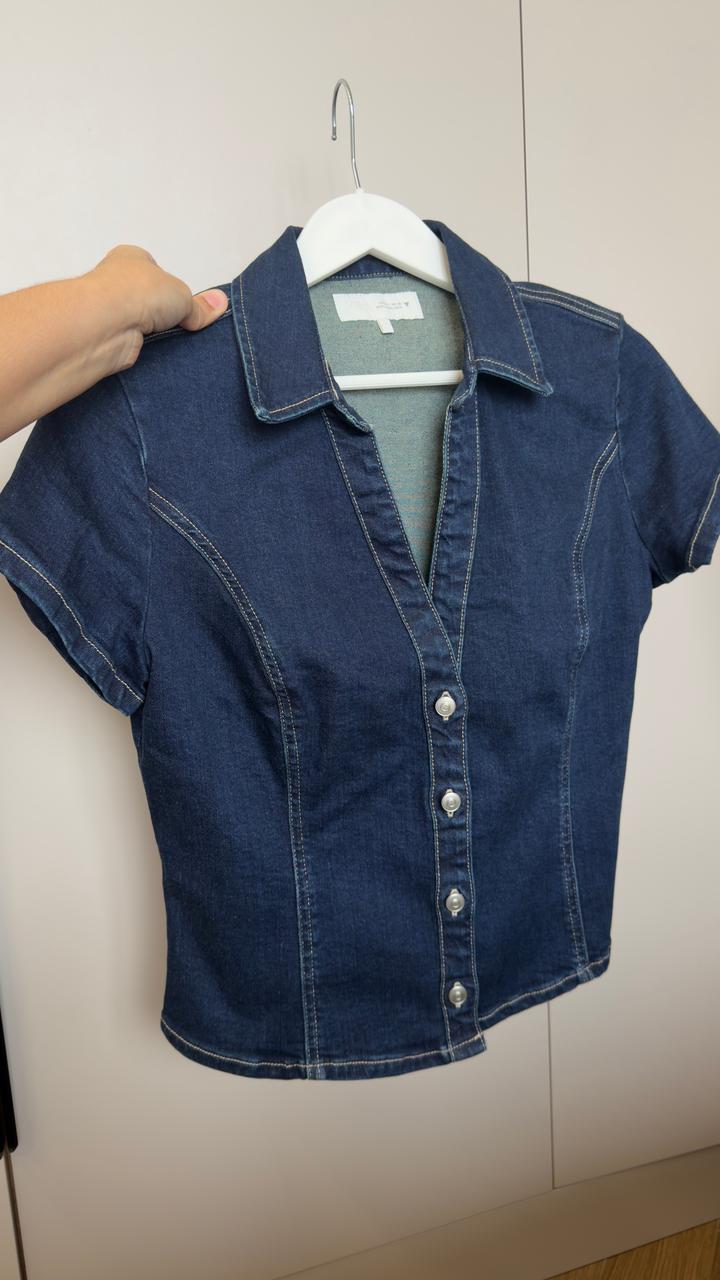 Джинсовая рубашка ZARA