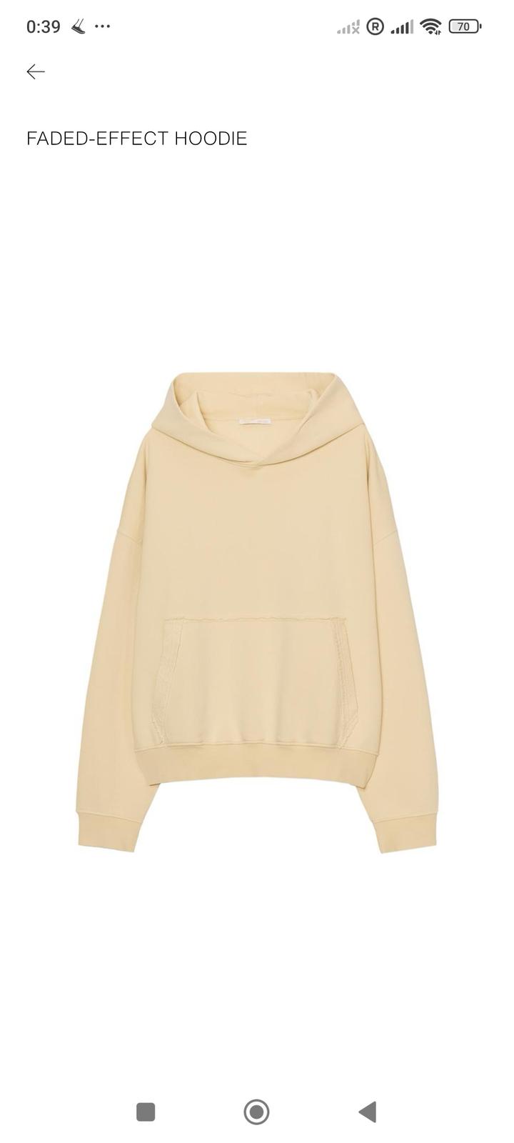 Zara Худи с эффектом выцветания
