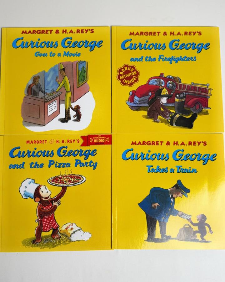 Curious George Series (Комплект из 4 иллюстрированных книг)