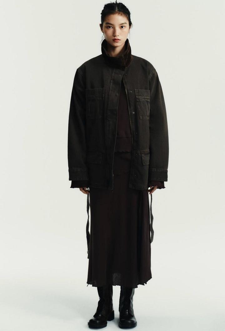 Юбка миди ZARA