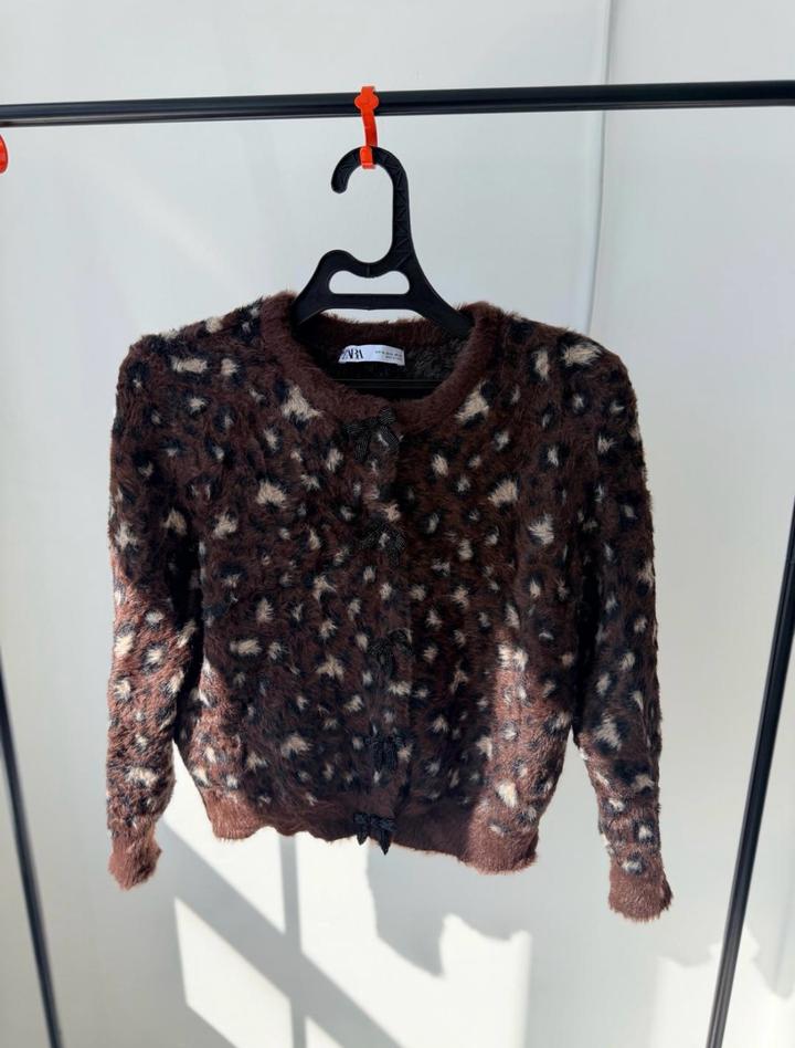 Кардиган Zara леопардовый