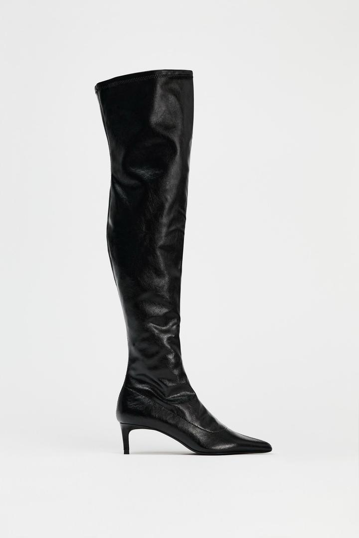 Zara Ботфорты на каблуке