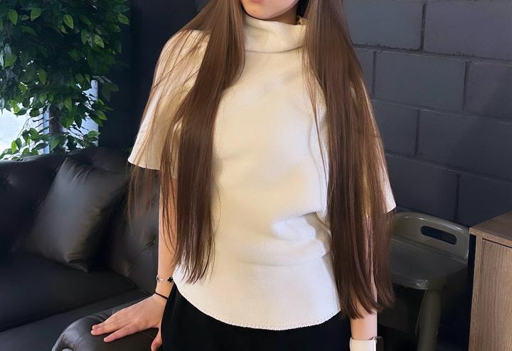 ZARA Трикотажный джемпер с коротким рукавом