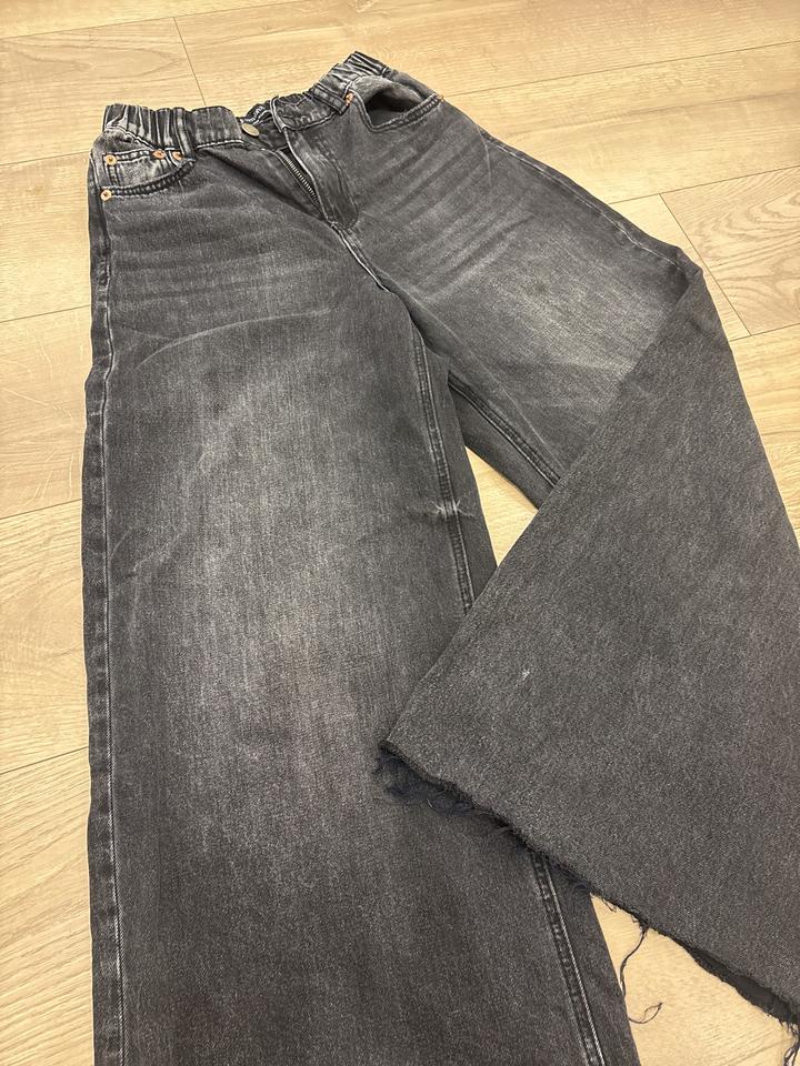 Джинсы Stradivarius широкие черные