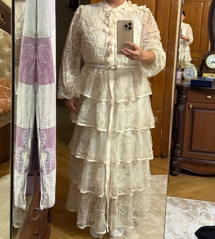 Polen Poe Платье с ярусами и вышивкой
