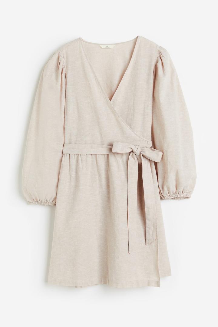 H&M льняное платье