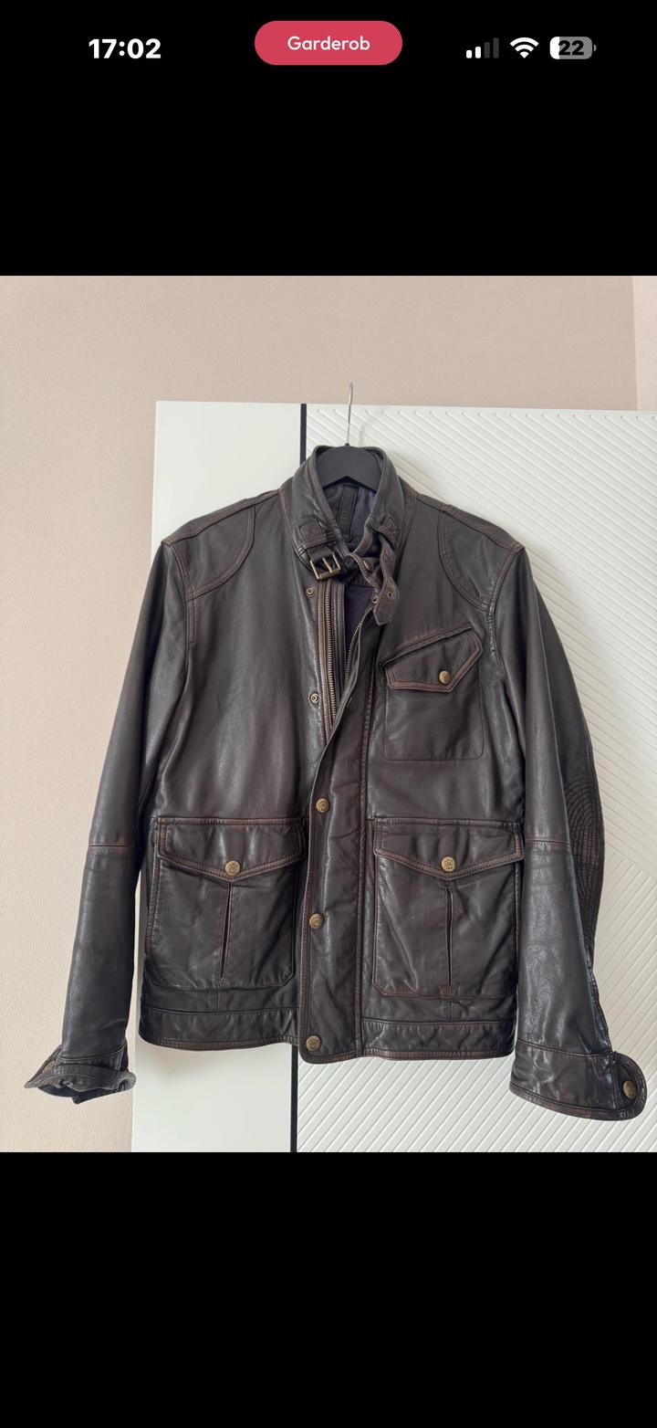 Кожаная куртка Massimo Dutti