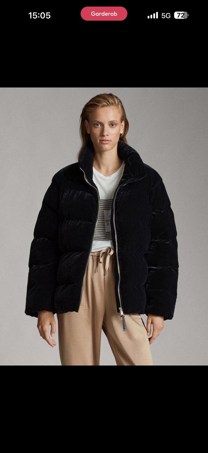 Massimo Dutti Бархатная куртка-пуховик