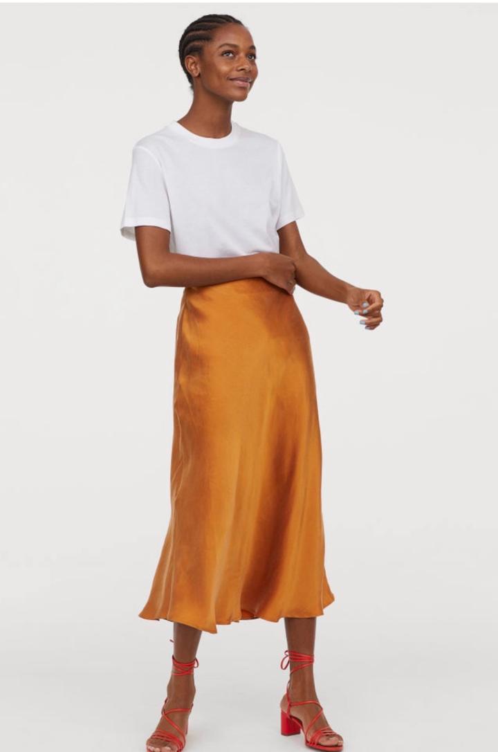 H&M Юбка атласная