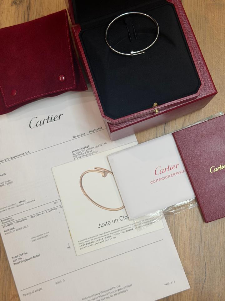 Браслет Cartier Juste un Clou и кольцо