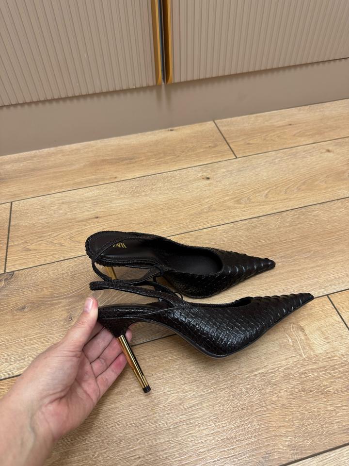 ZARA туфли слингбэки