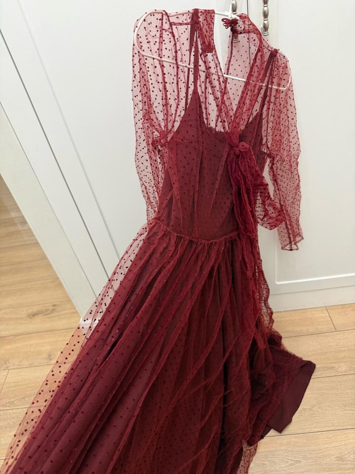 Atelier Kassenova Нарядное платье в бордовом цвете