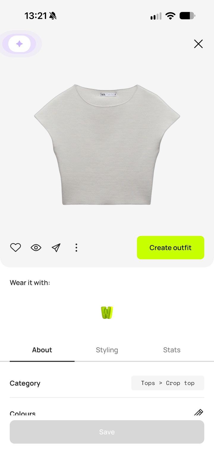 Трикотажный топ ZARA