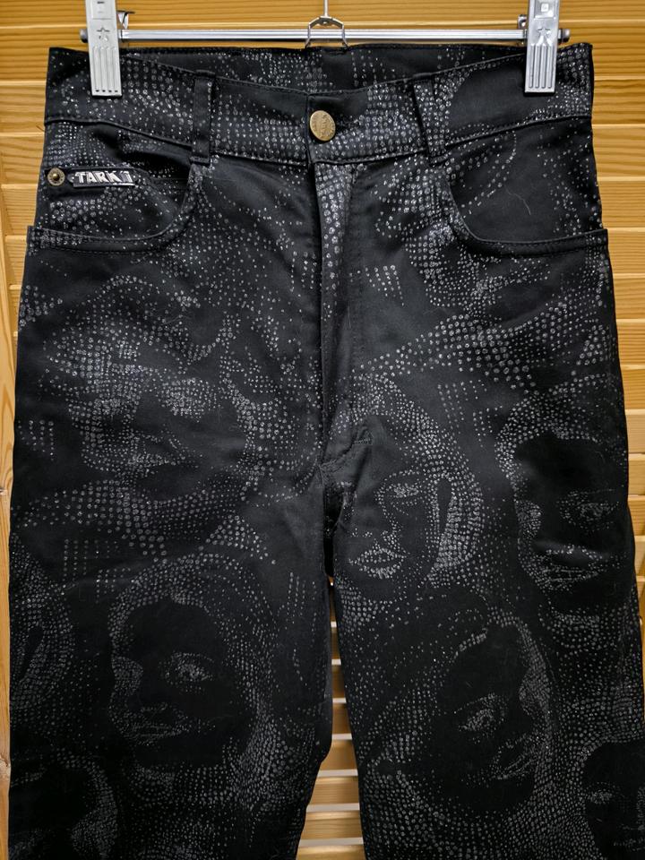 Винтажные джинсы с лицами xs-s