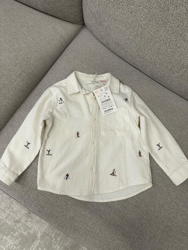 Рубашка Zara с вышивкой для мальчика