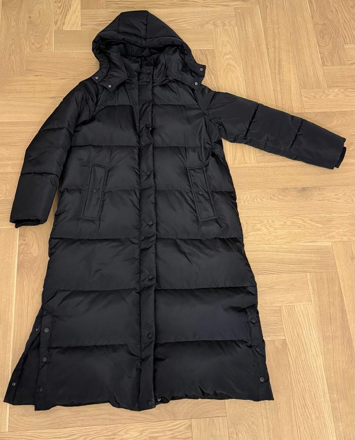 Пуховик ZARA с капюшоном