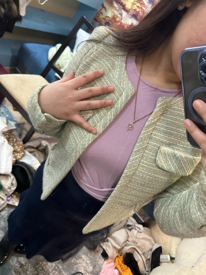 Zara Твидовый пиджак Зара