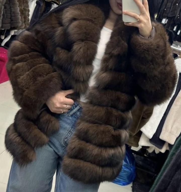 нет Шуба натуральный песец