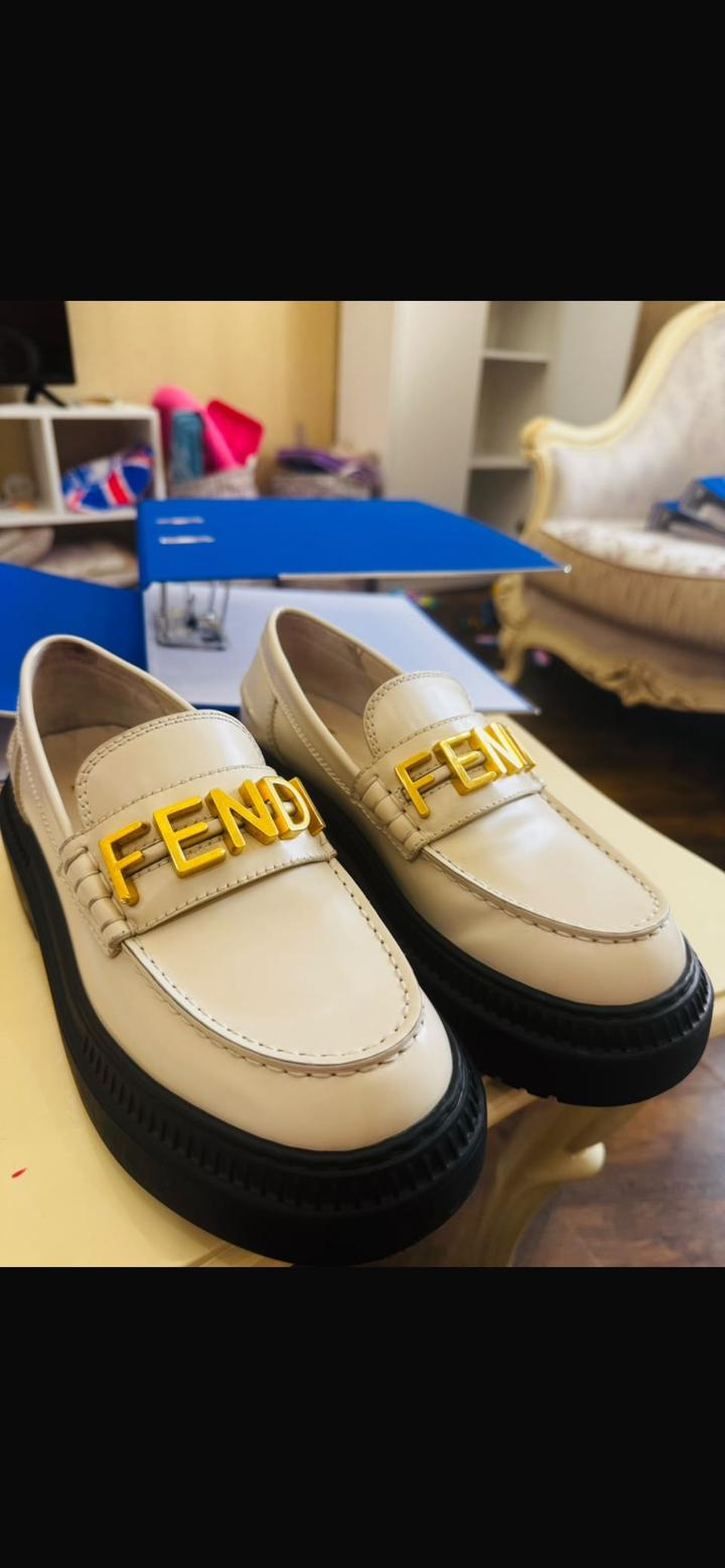 Мокасины Fendi на платформе