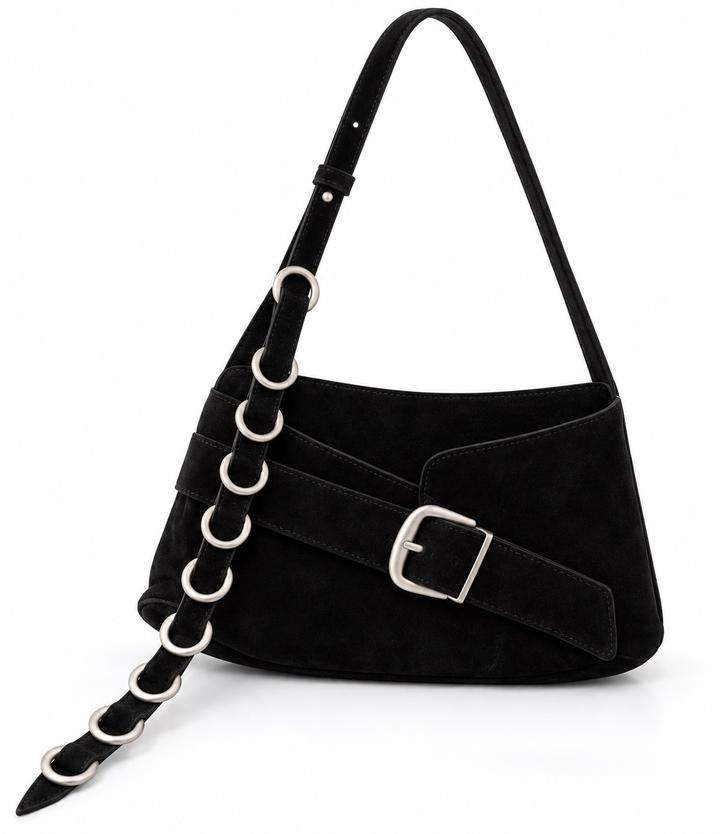 Замшевая сумка с пряжками Zara