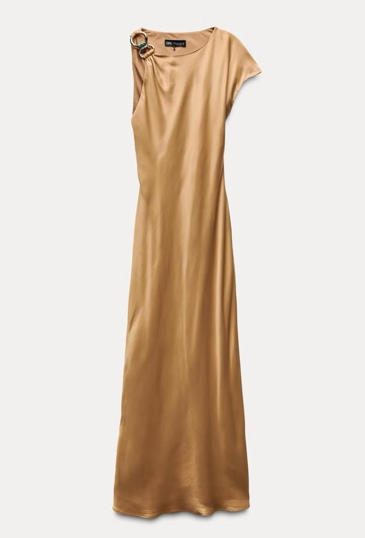 ZARA атласное платье