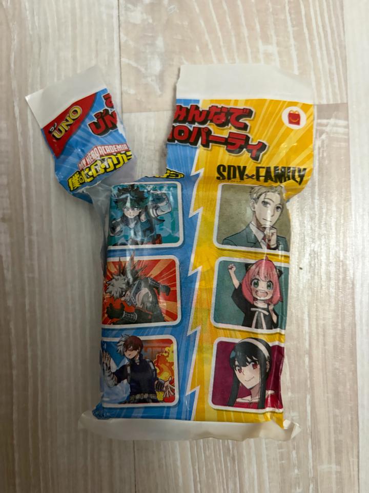 McDonald's Настольная игра уно Spy x Family макдоналдс