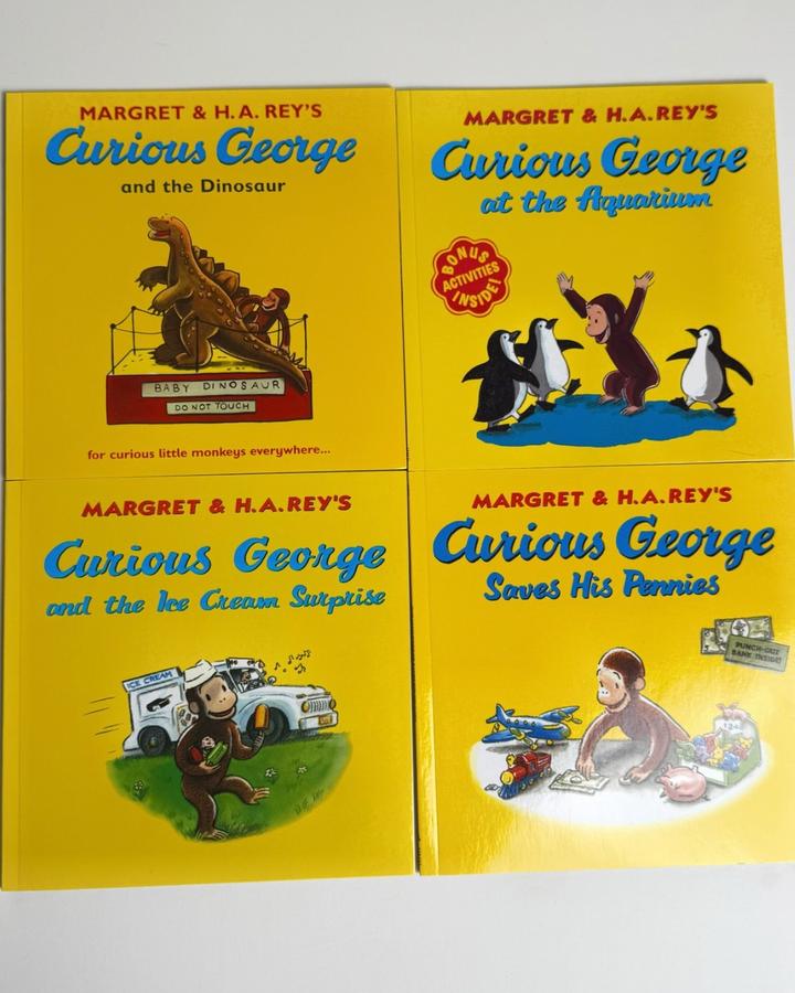 Curious George Series (Комплект из 4 иллюстрированных книг)