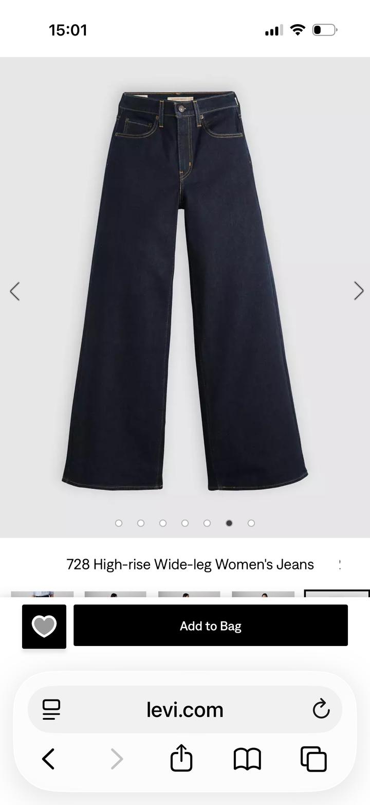 Levi's 728 High-rise Wide-leg Women's Jeans