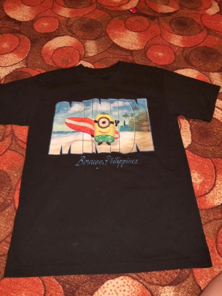 Футболка Minion черная Boracay Philippines