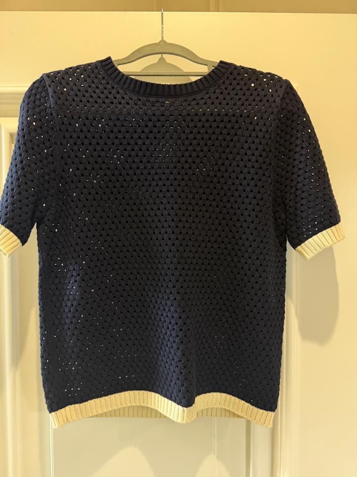 Вязаный топ с коротким рукавом Massimo dutti