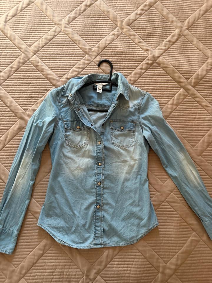 Джинсовая рубашка Mango Jeans