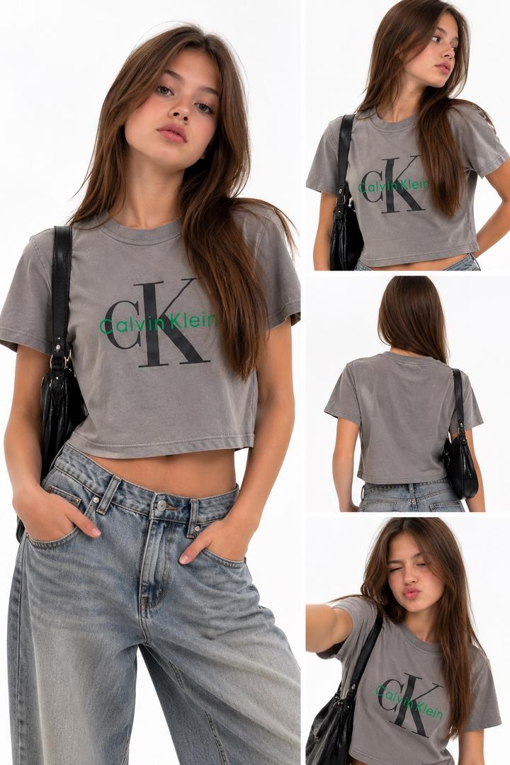 Укороченная футболка Calvin Klein