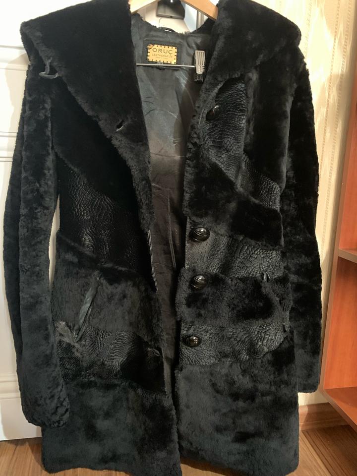ORUÇ LEATHER & FUR Женская дублёнка из натуральной овчины / каракуля (шерлинга)