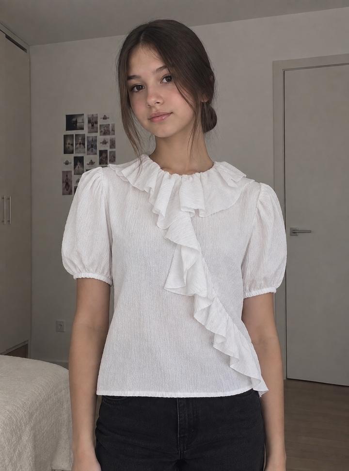Блузка ZARA с оборками