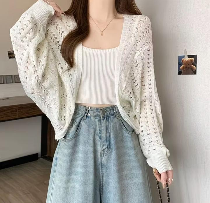 Ажурный кардиган